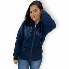 Blusa Moletom Feminina Peluciada Aberta Com Capuz Inverno - loja online