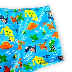 Sunga Box Infantil Boxer Verão Dino Praia Piscina Meninos - ANJ MODAS