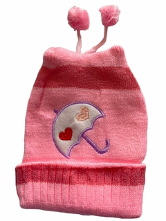 Imagem do Kit 3 Touca Gorro Pompom Infantil Menina Criança Variada