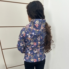 Blusa Flanelada Moletom Menina Fechada Canguru Capuz Punho