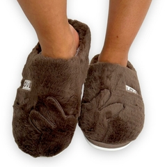 Pantufa Chinelo Emborrachada Feminina Conforto Frio Love - ANJ MODAS