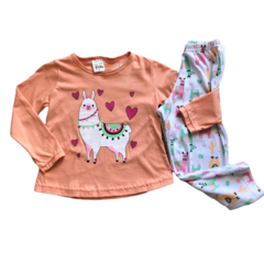 PIJAMA INFANTIL MENINA MANGA LONGA COM CALÇA - comprar online