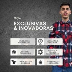 Camisa Flanelada Xadrez Masculina Manga Longa Lenhador - loja online