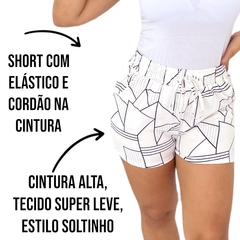 Short Feminino Soltinho Mulher Curto Cintura Alta Importado - comprar online