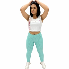 Calça Legging Academia Fitness Empina Bumbum Texturizada