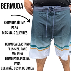 Imagem do Bermuda Masculina Agua Elastano Plus Size Tamanho Grande