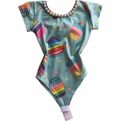 BODY BORI INFANTIL COM MANGUINHA PEROLA - comprar online