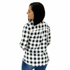 Blusa Camisa Xadrez Feminina Manga Longa Festa Junina - loja online