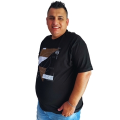 Camiseta Masculina Gangster Moda Plus Size Tamanho Grande na internet