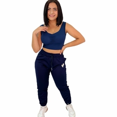 Calça Moletom Feminina Flanelada Importada Jogger Academia - ANJ MODAS