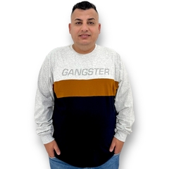 Camiseta Manga Longa Masculina Gangster Original Plus Size - ANJ MODAS