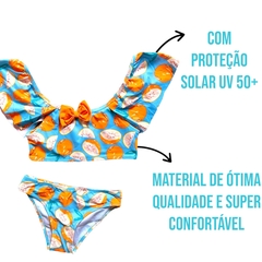 Biquíni Infantil Cropped Menina Praia Piscina Proteção Uv 50 - comprar online