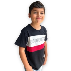 Imagem do Camiseta Infantil Menino De Marca Gola Careca Estilosa