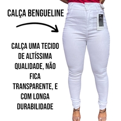 Calça Bengueline Branca Feminina Básica Linha Premium - ANJ MODAS