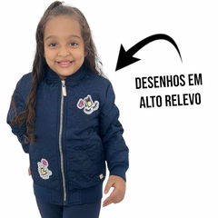 Jaqueta Casaco Blusa Infantil Menina Sem Capuz Premium Olyns - ANJ MODAS