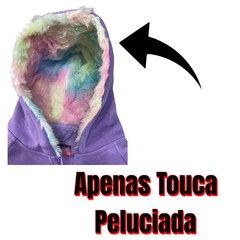 Blusa Casaco Moletom Frio Menina Detalhe Pelucia Estilosa na internet