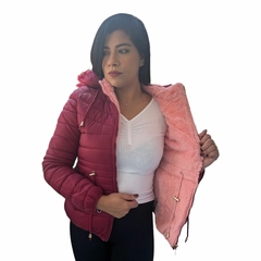 Casaco Feminina Jaqueta Dupla Face Veste Dois Lado Pelinho - comprar online