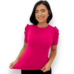 Blusinha Feminina Canelada Longa Manguinha Princesa - loja online