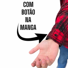 Camisa Flanelada Xadrez Masculina Manga Longa Lenhador - comprar online