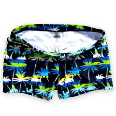 Sunga Box Boxer Juvenil Shortinho Lisa Coqueiro Masculina - ANJ MODAS