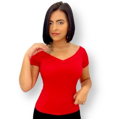 Blusa Blusinha Feminina Canelada Manguinha Basica Com Bojo - ANJ MODAS