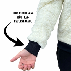 Blusa De Frio Casaco Teddy Peluciado Masculino Fechada - loja online