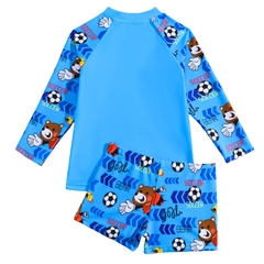 Sunga Infantil Juvenil Menino Camiseta Proteção Uv Sunga Box - comprar online