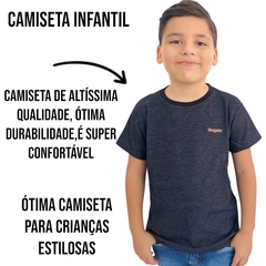 Camiseta Infatil Menino Gangster Gola Redonda Linha Premium