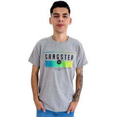 Camiseta Masculina Gansgster Malha Premium Gola Careca na internet