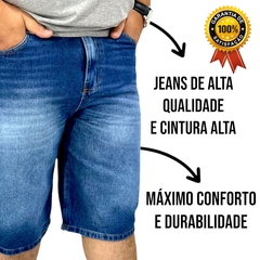 Bermuda Jeans Masculina Plus Size Grande Premium Gangster - comprar online