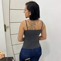 Regatinha Feminina Com Bojo Com Alcinha Detalhe Com Renda