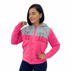 Blusa Moletom Feminina Aberta Capuz Peluciada Por Dentro - loja online