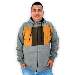 Blusa Masculina Plus Size Overcore De Ziper Com Capuz - comprar online