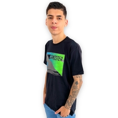 Camiseta Masculina Gangster Estampada Gola Careca - loja online