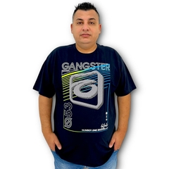 Camiseta Gangster Masculina Fat Tamanho Grande Moda Plus Size - ANJ MODAS