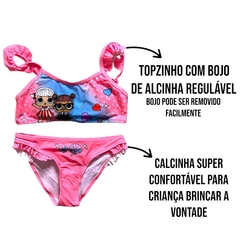 Conjunto Biquíni Cropped Infantil M Praia Lol Juvenil Menina - ANJ MODAS