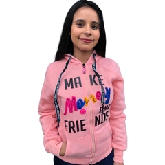 Blusa De Moletom Frio Feminina Flanelada Capuz Ziper Inverno - ANJ MODAS