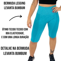 Bermuda Sem Costura Levanta Bumbum Modeladora Academia