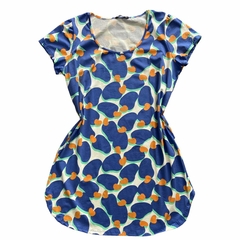 Imagem do Vestido Curto Plus Size T-shirt Casual Estampado Malha