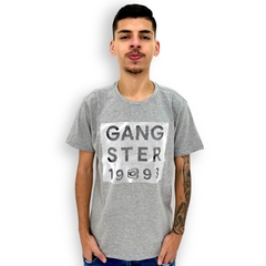 Camiseta Masculina Oversized Gangster Estampada Manga Curta - ANJ MODAS