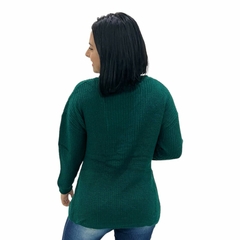 Imagem do Casaco Feminino Sueter Blusa Lã Transpassado na frente