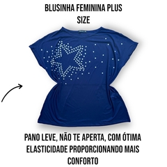 Imagem do Blusinha Blusa Feminina Plus Size Tamanho Grande importada