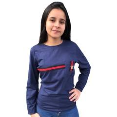 Blusinha Manga Longa Segunda Pele Feminina Estilosa Top - comprar online