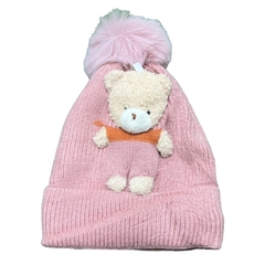 Touca Gorro Capuz De Lã C/Pompom Menina e Menino - comprar online