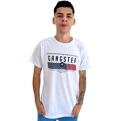 Camiseta Masculina Gansgster Malha Premium Gola Careca