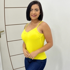 Regatinha Feminina Com Bojo Com Alcinha Detalhe Com Renda - comprar online