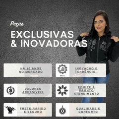 Blusa Moletom Feminina Peluciada Aberta Com Capuz Inverno - ANJ MODAS