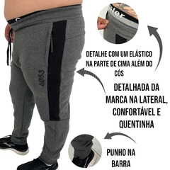 Imagem do Calça Moletom Plus Size Gangster Tamanho Grande Detalhada