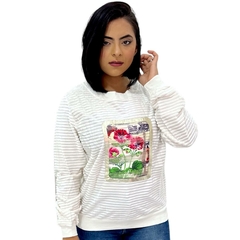 Blusa De Frio Feminina Aveludada Manga Longa Gola Careca - loja online