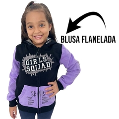 Blusa Moletom Menina Inverno Flanelada Premium Olyns - ANJ MODAS